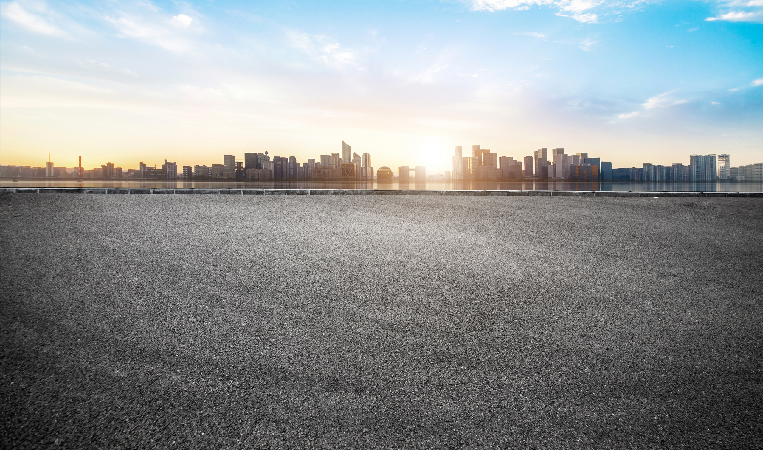 Empty photo. Фон асфальт город Урбан. Empty Road Floor. Asphalt with City. Empty Road Floor surface with Modern City landmark buildings in China.